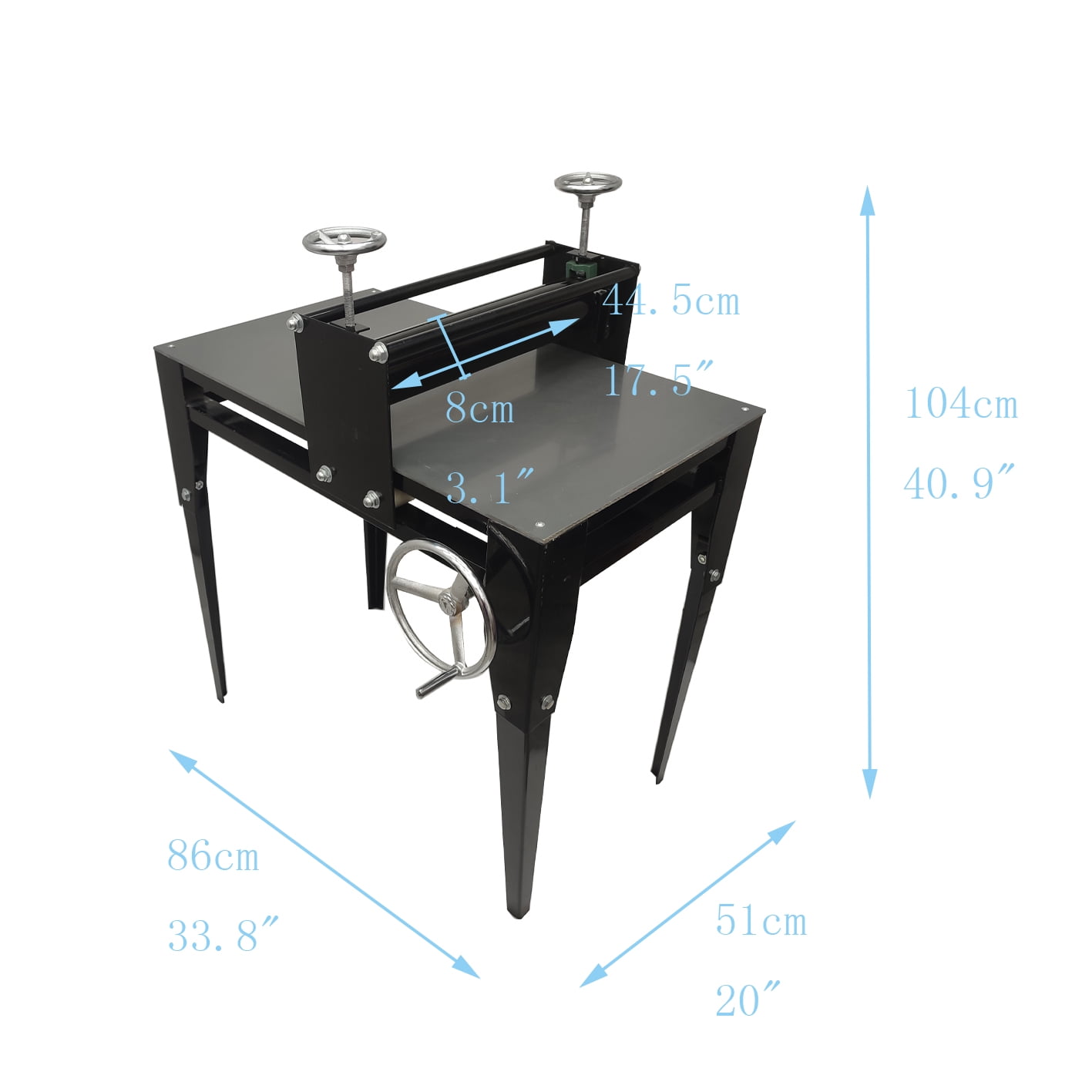 Ceramic Clay Plate Machine Manual Pottery Making Machine Adjustable Slab Roller for Ceramics