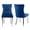 Blue, variant on AOOWOW High-End Tufted Velvet Dining Chair Set of 2, Black Chrome, Solid Wood with Chrome Stainless Steel Legs and Nailhead Trim