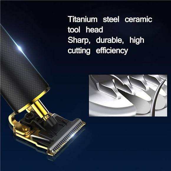 Becaristey Salon Hair Trimmer Effortlessly Cut Black Ergonomics Handle Hair Clippers