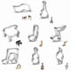 thumbnail image 4 of 8-Piece Stainless Steel Cookie Cutter Set for Baking, Music Note Shapes, Fondant and Biscuit Mold, 4 of 5