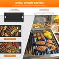thumbnail image 5 of 16000 BTU Dual-Burner Tabletop Grill, 304 Stainless Steel Portable Propane BBQ Grill with Dual Side Shelves for Camping, Patio & Backyard, 5 of 8