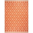 thumbnail image 4 of SAFAVIEH Courtyard Cori Bordered Indoor/Outdoor Area Rug, Terracotta/Light Beige, 9' x 12', 4 of 10