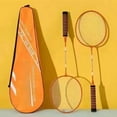 thumbnail image 4 of 1Pair Professional Double Badminton Racquet Set Light Weight Shuttlecocks Racquet for Outdoor Backyard Games Enduring, 4 of 9