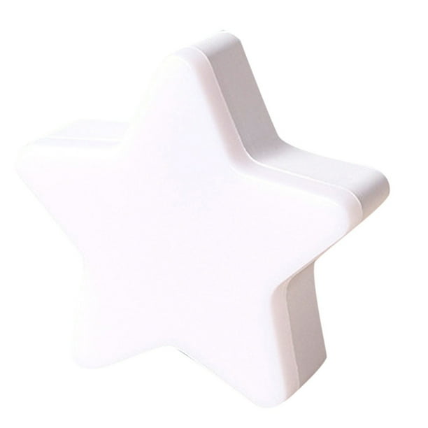 Luz nocturna con forma de estrella Luz enchufable Sensor de control Luz LED Lámpara de mesilla