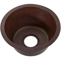 Novatto Managua Round Hand Hammered Copper Bar Sink, TCB-001AN
