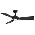 thumbnail image 7 of Mykonos Indoor and Outdoor 3-Blade Smart Ceiling Fan 52in Matte Black with 3000K LED Light Kit and Remote Control, 7 of 7