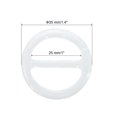 thumbnail image 2 of Uxcell 1.4inch Circle Round Resin Scarf Ring Clip, for Woman Silk Scarf, Loose T-shirt, Decoration, 8Pcs, White Style 2, 2 of 6