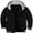 Black, variant on Geeksport Men's Full Zipper Hoodies Thick Sherpa Lined Sweatshirt with Long Sleeve Coat for Outdoor