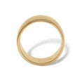 thumbnail image 2 of PalmBeach Jewelry Polished Wide Wedding Band in Yellow Gold-Plated Sterling Silver Platinum-Plated Sterling Silver or Sterling Silver, 2 of 7