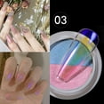 Gel Nail Polish Holographic Mirror Nail Art Powder Auror a Pigment
