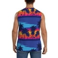 thumbnail image 4 of Pofeuu Beach with Palm Trees Print Men's Muscle T-Shirt, Sleeveless, Muscle Tank, Classic Muscle Tee Top For Men Casual Sleeveless Muscle T-Shirt Trendy Clothes-X-Large, 4 of 7