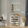 thumbnail image 2 of Porte-chaussures Cinq Couches Simple Porte-Chaussures Rangement Intégré Porte-Chaussures Multifonctionnel Porte-Manteau, 2 of 9