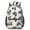 Monster Cartoon Truck White Pattern-2, variant on Monster Cartoon Truck Gray Pattern 17" Waterproof Oxford School Backpacks for Teens, S-Shape Padded Straps, for School, Travel, Hiking, Camping