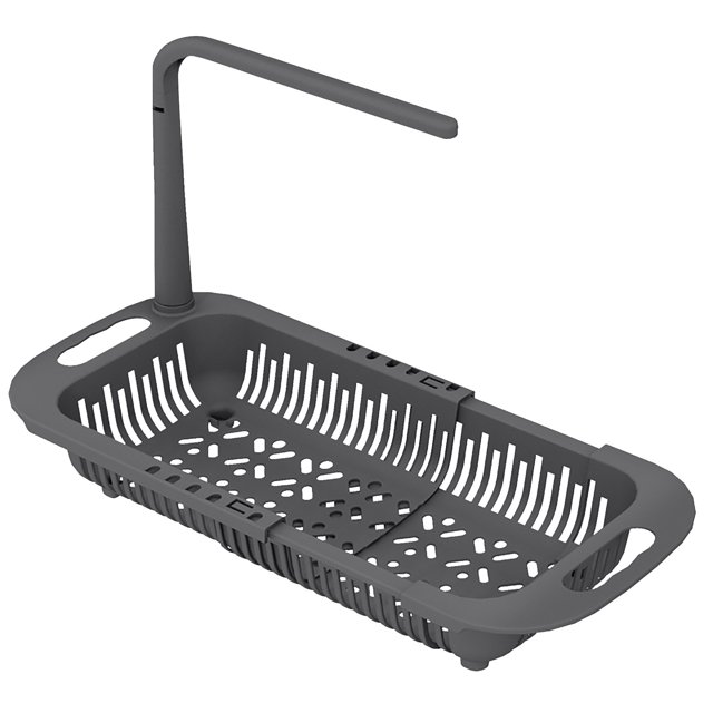 Gkeoshab Drain Rack Adjustable To Fit Any Size Sink Large Capacity Storage Retractable Sink Storage Rack Towel Rack Home & Garden