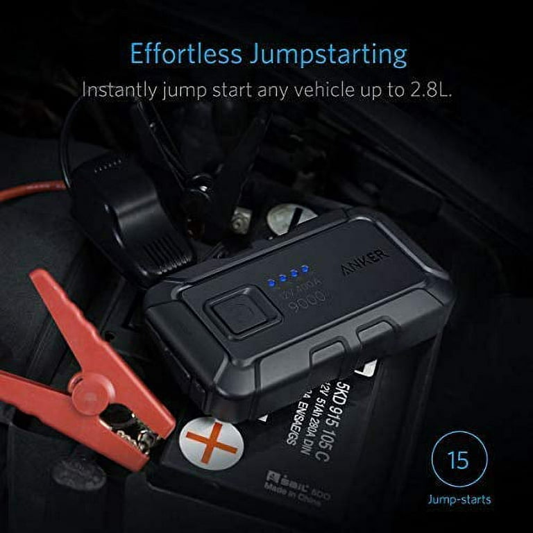 Gligle car jump starter high capacity 12v booster with type-c and QC3.0  most powerful roav jump starter pro power bank 2000a