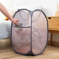thumbnail image 6 of 1 Packs Mesh Pop up Laundry Hamper  with Portable Handles, Collapsible for Storage, Foldable Pop-Up Laundry Bags for Kids Room, College Dorm or Travel, 6 of 7