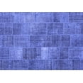 thumbnail image 1 of Ahgly Company Machine Washable Indoor Rectangle Patchwork Blue Transitional Area Rugs, 8' x 12', 1 of 4