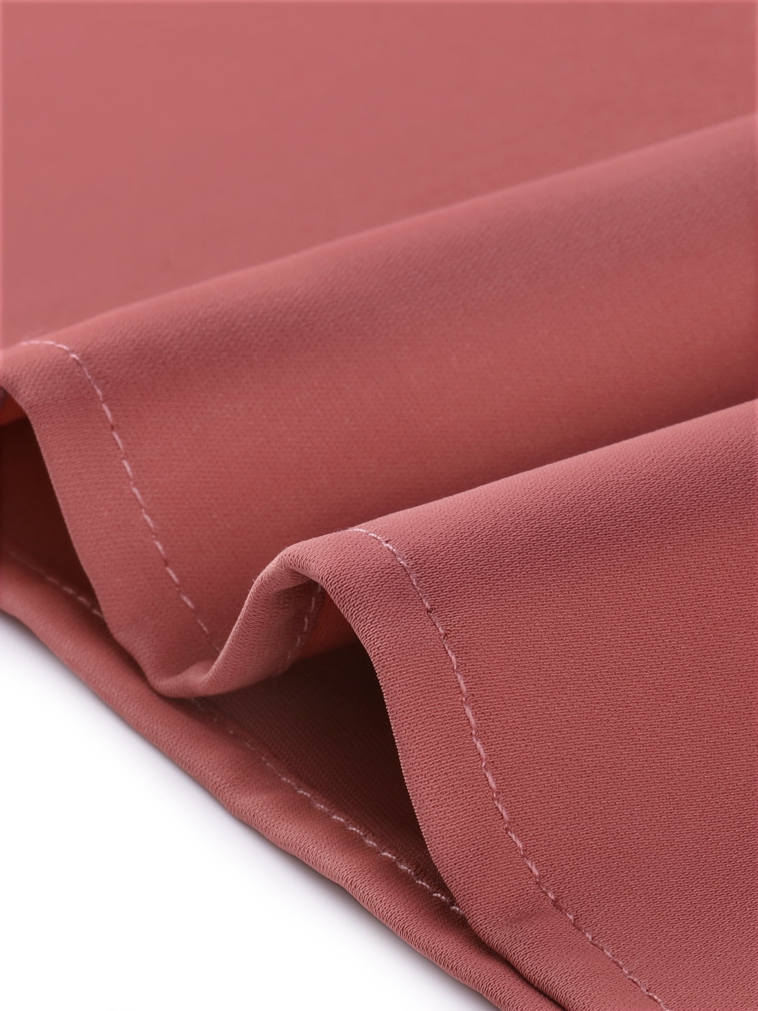 DARING DIVA Round Neck Keyhole Pleated Shirred Work Top M Carmine Red