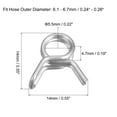 thumbnail image 2 of Double Wire Spring Hose Clamp, 304 Stainless Steel 5.5mm Fuel Line Silicone Tube Spring Clips, 20 Pack, 2 of 6