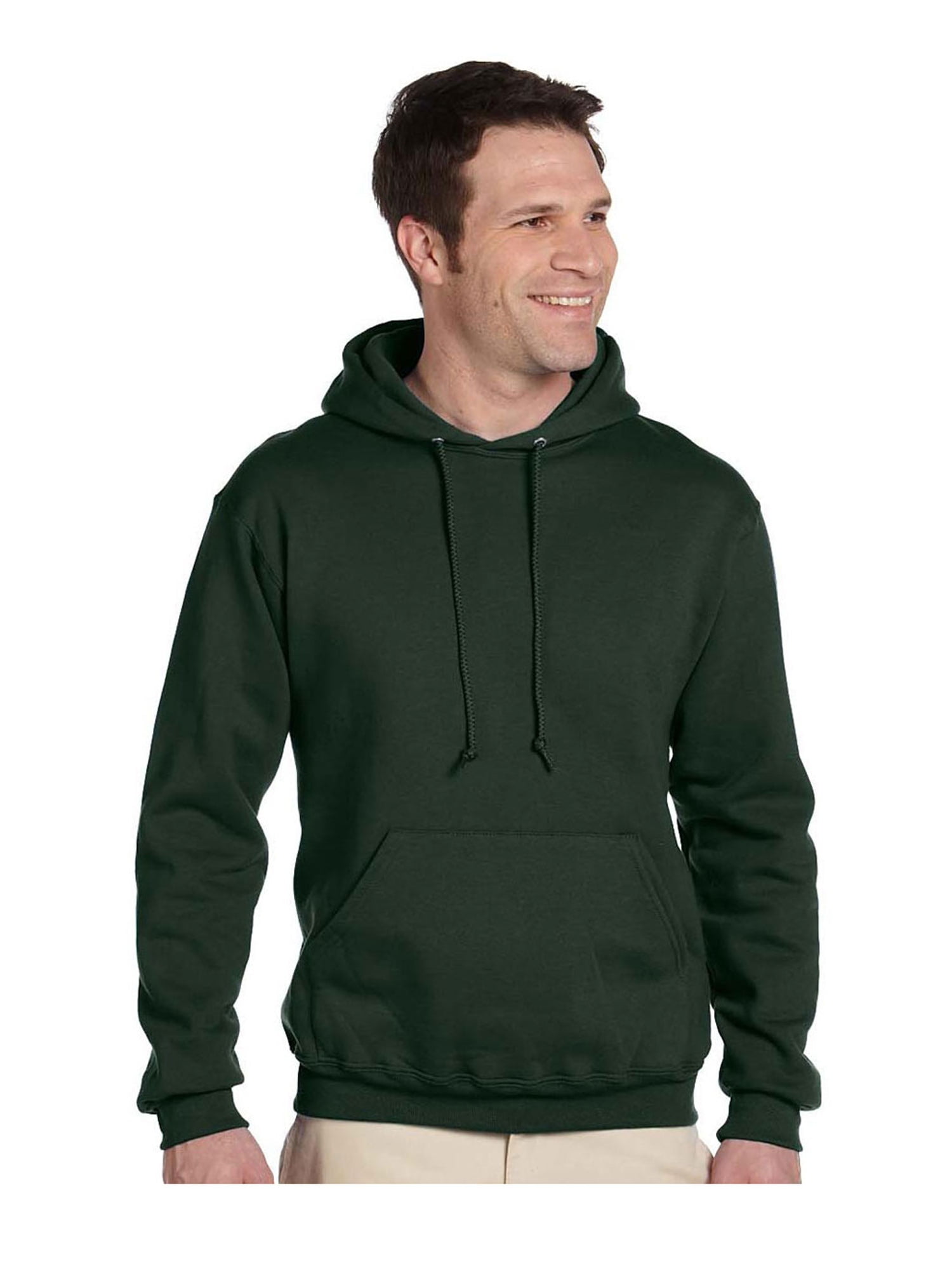 2X-Large, Forest Green Regular and Big & Tall Sizes Mens Soft Crewneck Sweatshirt by Jerzees