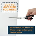thumbnail image 4 of Master Pet Supply Premium Aquarium Filter Pad, Cut to Fit 10" by 30", Micron Filtration Media for Freshwater, Saltwater Aquariums, Fish Tanks, Koi Ponds, Terrariums, Reefs - Clean Crystal Clear Water, 4 of 5