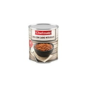 Chef-mate Beef Chili, Canned Beans with Meat, 6 lb 11 oz (Pack of 10)