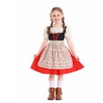 thumbnail image 6 of Edvintorg Dresses for Girls Halloween Costumes Floral Print Square Neck Puff Sleeve A Line Party Dress Kids Clothes Girls Size 4-16, 6 of 9