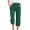 AB-Army Green#womens capri pants, variant on Womens Capri Pants Summer Casual Cotton Linen Beach Pants Drawstring Elastic Waist Straight Leg Capris Solid Loose Plus Size Cropped Trousers with Pockets Brown XXXXXL Clearance Items