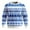 Blue, variant on Christmas Sweatshirt for Men Cute Graphic Tops Ribbed Knit Sweatshirt Casual Soft Warm Pullover Winter Outdoor Activities Holiday Crewneck Long Sleeve Pullover Top Black L