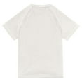 thumbnail image 6 of FORMRS Boys Rash Guard with Short Sleeves UPF 50+ Swim Shirts Sizes 3-12T, White Mushroom, 6 of 6