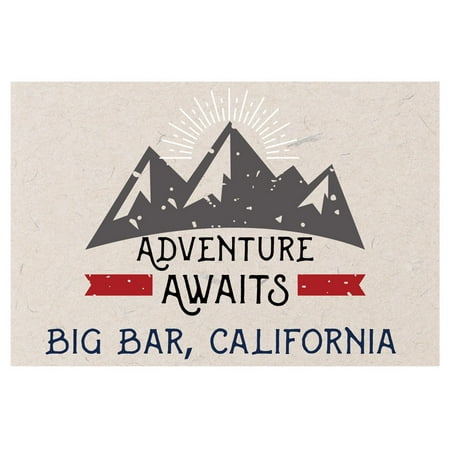 

Big Bar California Souvenir 2x3 Inch Fridge Magnet Adventure Awaits Design