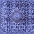 thumbnail image 1 of Ahgly Company Machine Washable Indoor Square Persian Blue Traditional Area Rugs, 7' Square, 1 of 4