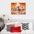 thumbnail image 5 of COMIO MangalFashions Seven 7 Running Horses Wall Art vastu with Frame (Sunrise) multicolor, 5 of 5