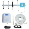 Phonelex Cell Phone Signal Booster AT&T T-Mobile 4G LTE 700MHz FDD Band17/12 Cell Phone Signal Amplifier AT&T Mobile Signal Booster Cell Phone Repeater with Indoor Whip/Outdoor YaGi Antenna For Home