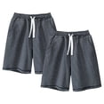 thumbnail image 2 of YTDSCS 4-15Y Kids Boys Girls Shorts Lightweight Shorts Casual Baggy Trendy Short Pants Elastic Waist Drawstring Comfy Fifth Pants Shorts, 2 of 8