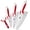 Red White, variant on Ceramic Knife Set with Cover and Peeler, 3/4/6 Inch White Paring Knives for Kitchen, Ultra Sharp Kitchen Knives for Fruits Vegetables