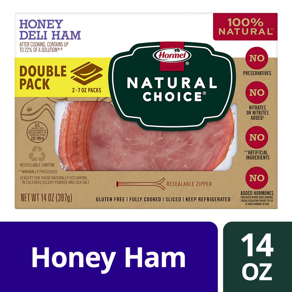 HORMEL NATURAL CHOICE Sliced Honey Deli Ham Lunch Meat, 14 Oz Walmart