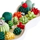 thumbnail image 3 of Moldes de cera para suculentas para hacer velas, paquete de 10 moldes de silicona para cactus 3D, hechos a mano, plantas de cactus con flores, decoración de cemento, resina de fundición, jabón, rno, 3 of 4