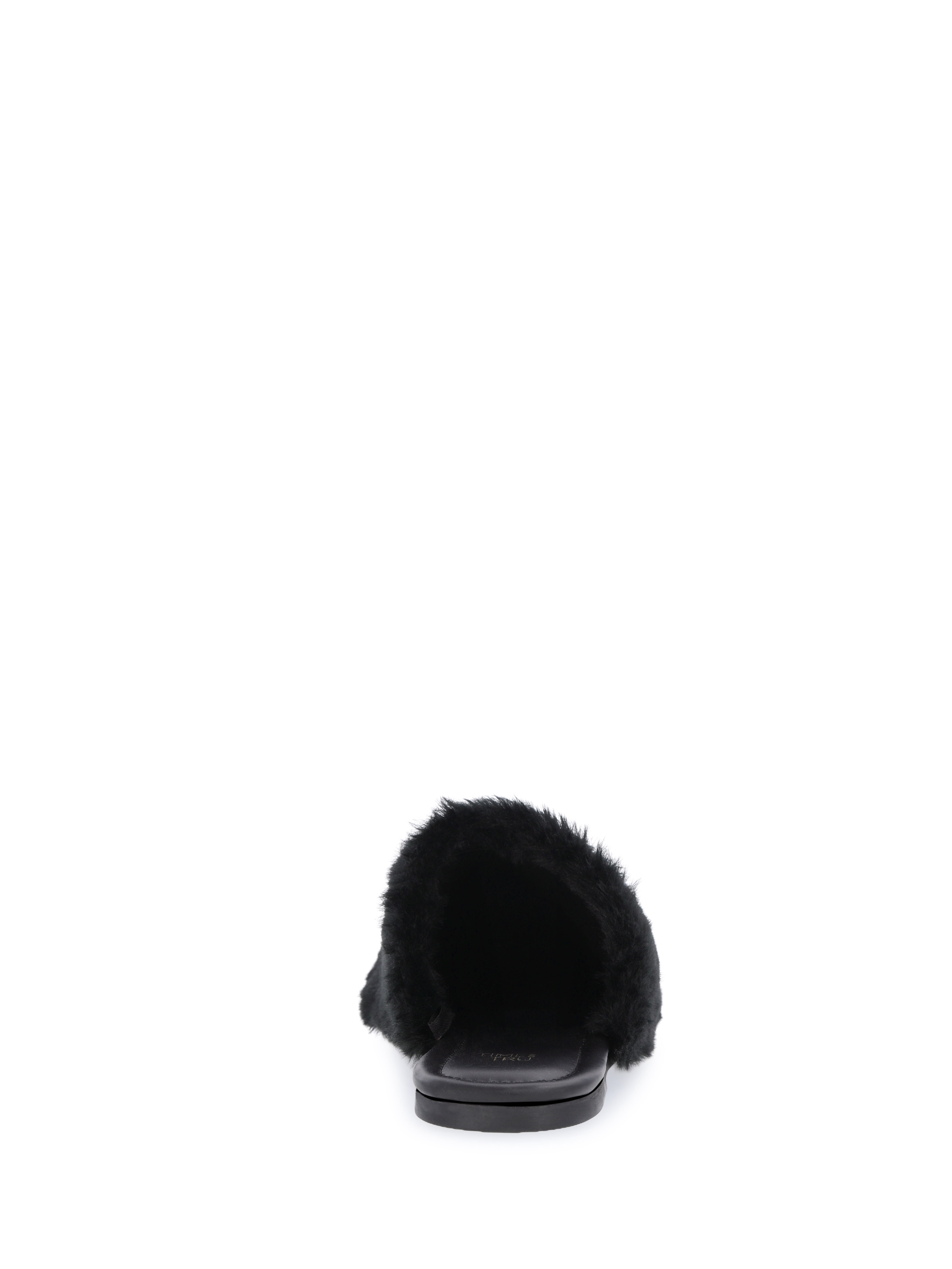 Time and Tru Women's Faux Fur Mules