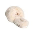 thumbnail image 6 of Jessica Simpson Women's Cross Band Plush Memory Foam Slide Slipper, 6 of 7
