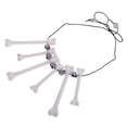 thumbnail image 1 of Moda Mujer Hombre Cráneo Heads Collar Joyería de Halloween Disfraz Disfraz, 1 of 9