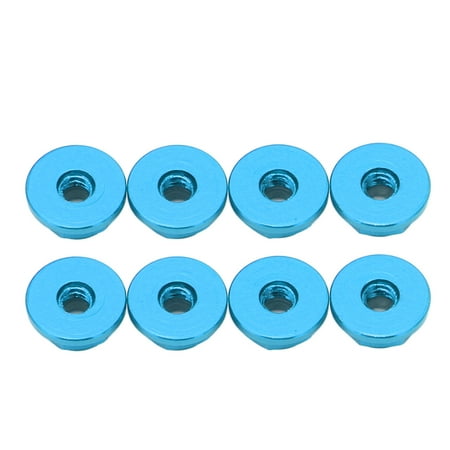 

1/24 M2 Anti Loose Nut Aluminium Alloy Hex Self Lock Nuts Nylon Lining 8 Pieces For Repair Blue Black Red Gold