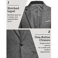thumbnail image 4 of COOFANDY Men Suit Jacket Linen Slim Fit Sport Coat Business Fashion Daily Blazer, 4 of 6