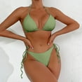 thumbnail image 2 of QHFBli Women Two Piece Swimsuit Sexy Swimwear String Triangle Bikini Sets, 2 of 4