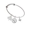 thumbnail image 2 of Delight Jewelry Silvertone Mini Texas Silvertone Let Things Go Tree Charm Bangle Bracelet, 2 of 4