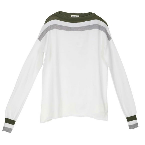 Raffi Bateau Marin Homme Blanc/vert Manches Longues - TP