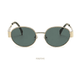 thumbnail image 2 of 2pcs Lentes De Sol Mujer Moda Marco Metálico Dorado Anteojos gafas de sol dama Eo Safe Imports Dorado, 2 of 5