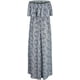 thumbnail image 2 of Vestidos de verano para mujer Vestido largo bohemio sin tirantes de porcelana azul y blanca, 2 of 4
