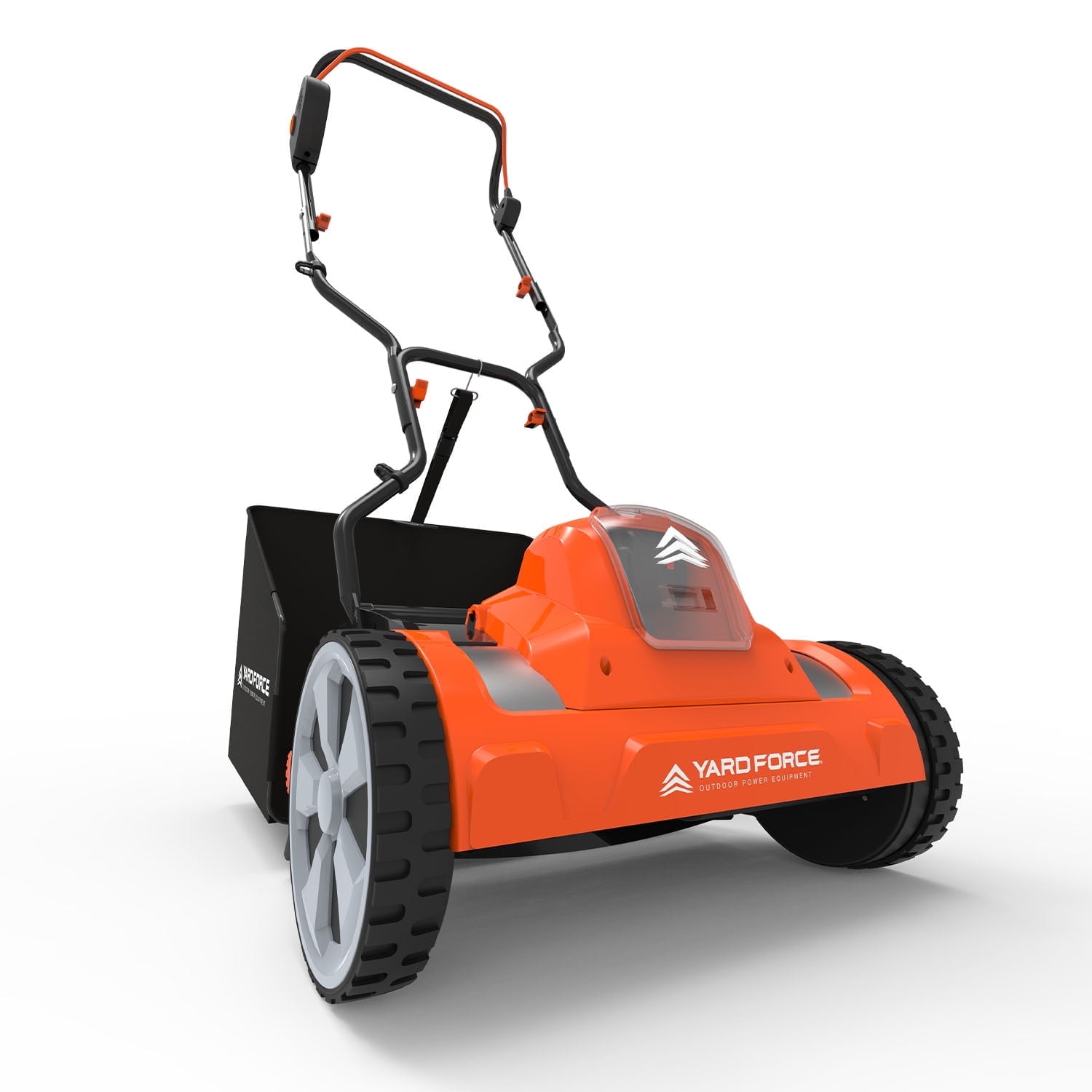 Yard Force Bermuda 15-inch Reel Mower, 20V Lithium-Ion, 2 Battery, Compact, 12 Gallon Bag, Clean Cut for Healthy Lawn