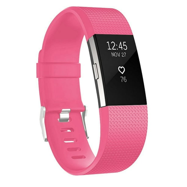 Para Fitbit Charge 2 Band correa de muneca de silicona suave de repuesto ajustable con cierre de hebilla de metal seguro de gran tamano para Fitbit Charge 2 Smartwatch Xemadio CJWUS 3545